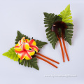 High Quality Artificial Plumeria Hair Stick for Women